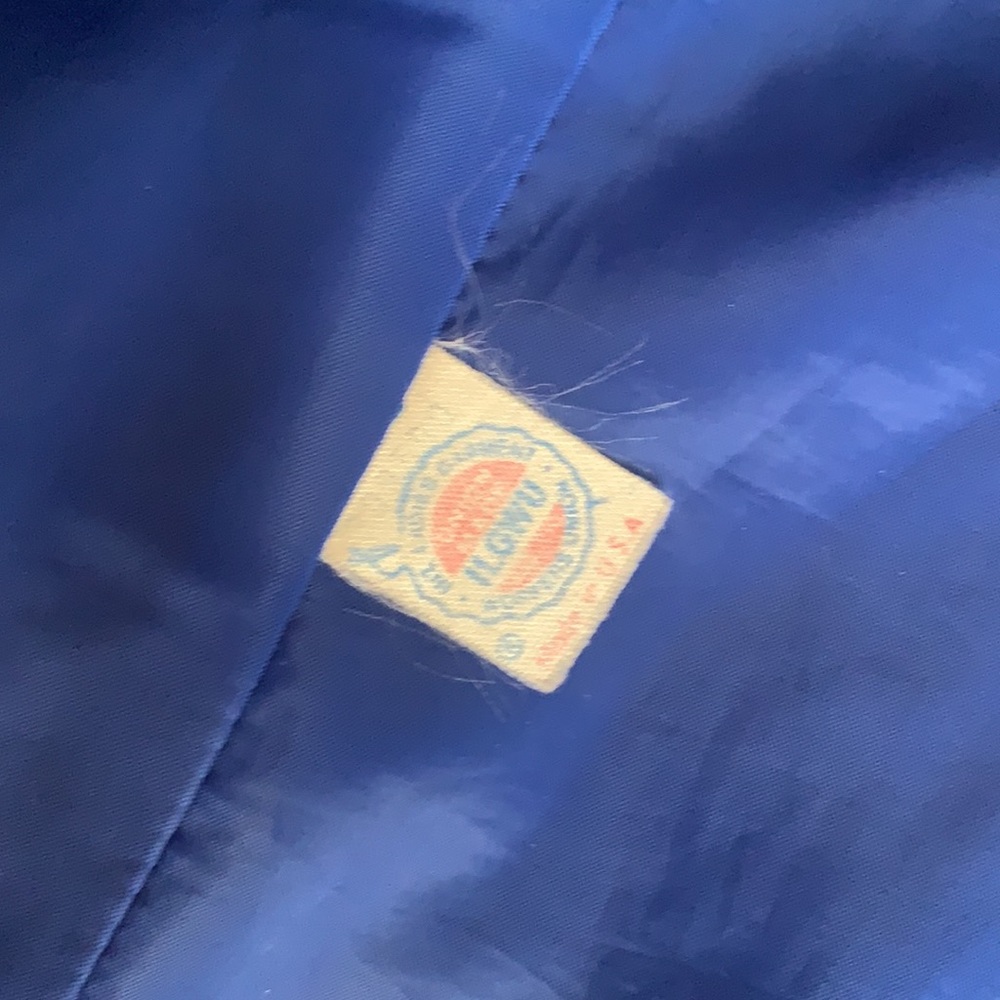 A Trigere Coat Vintage Suede Coat Long Open Soft Blue Size Large - Picture 9 of 13